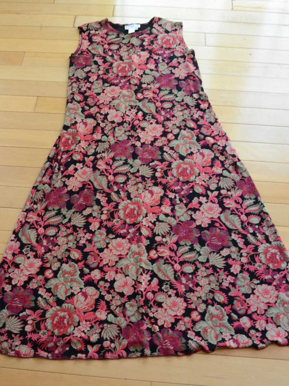 April Cornell Sleevless Floral Maxi Dress Size XXL